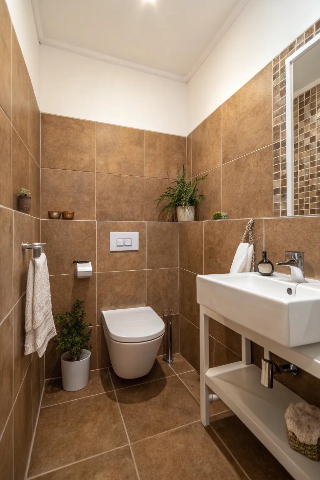 Streamlined decor lets the vintage tiles take center stage.