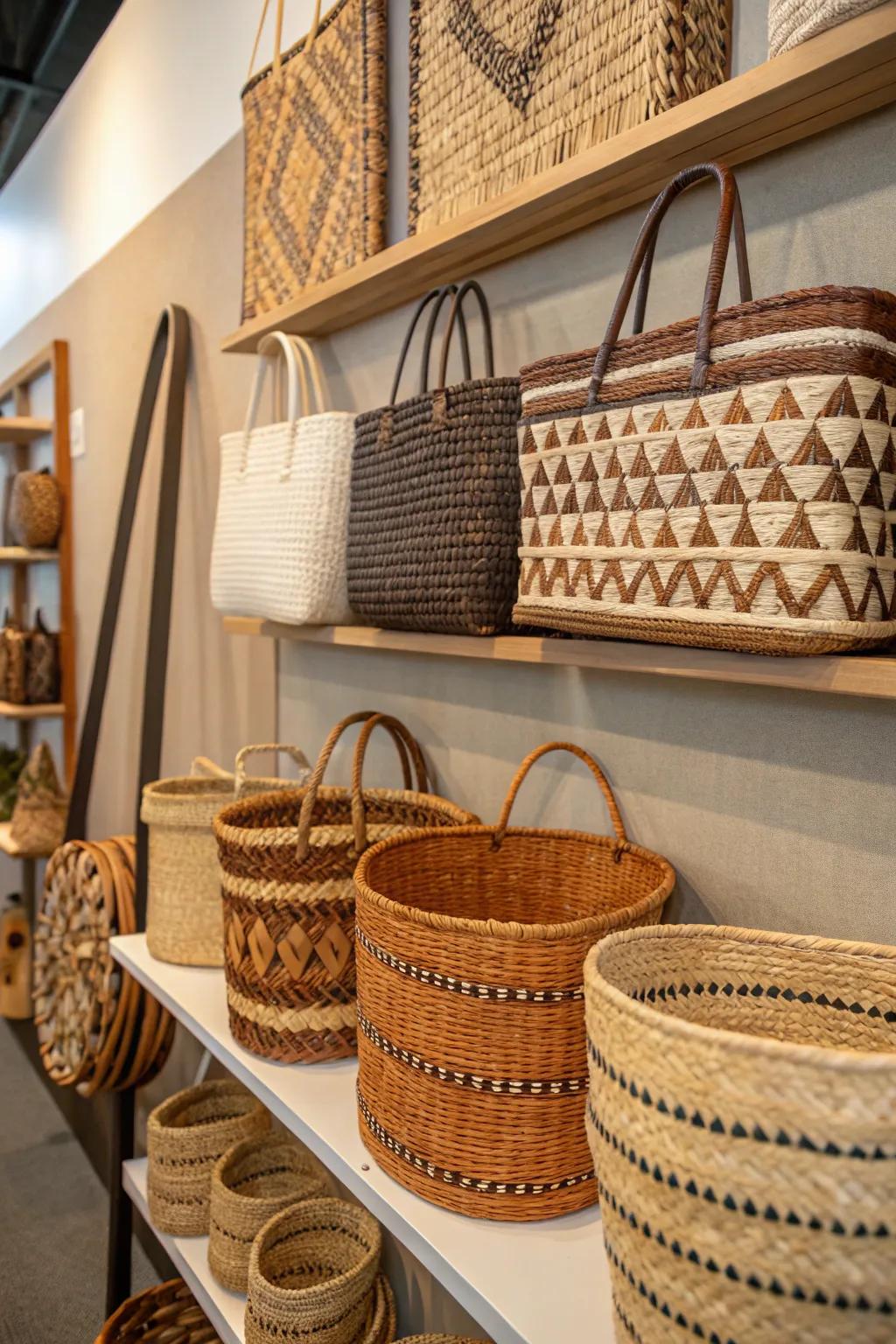 Mixed feels add a tactile and welcoming atmosphere.