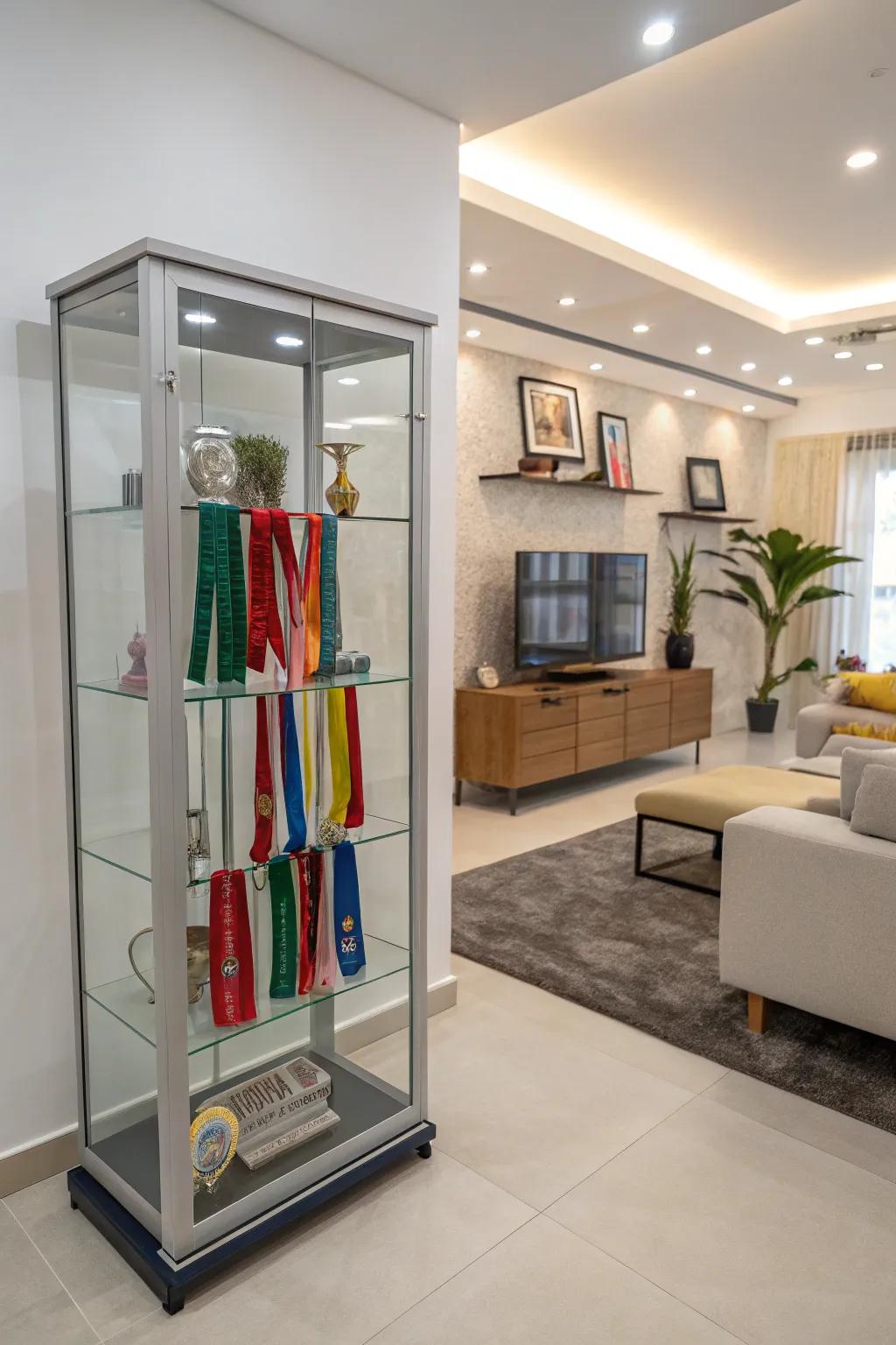 Fuse ribbons into your furniture for a distinctive presentation approach.