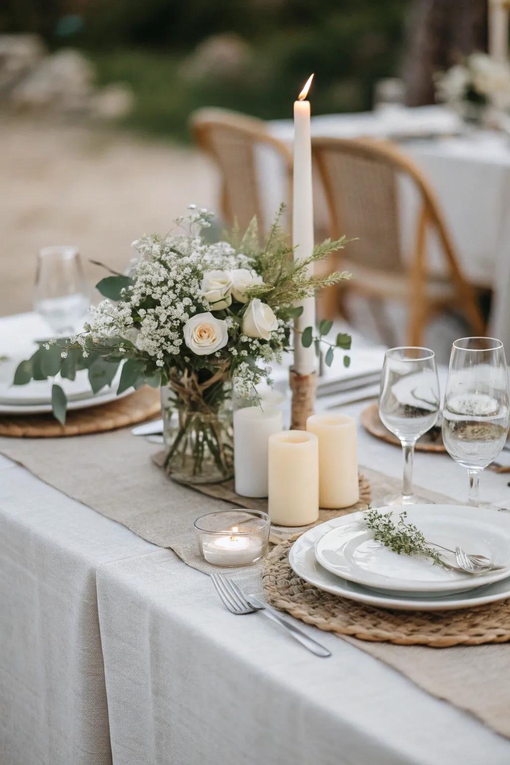 An understated yet elegant centerpiece accentuating simplicity.