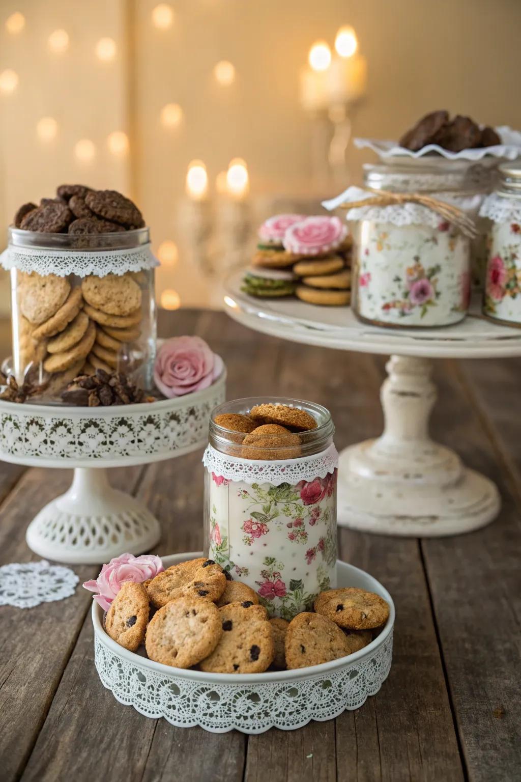 A vintage cookie display that brings to mind fond memories.