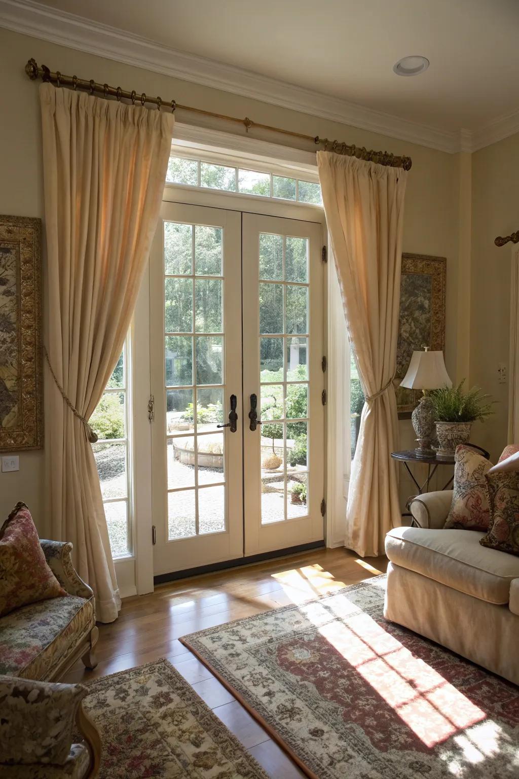 Fashion a cohesive semblance with coordinated sitting room embellishment.