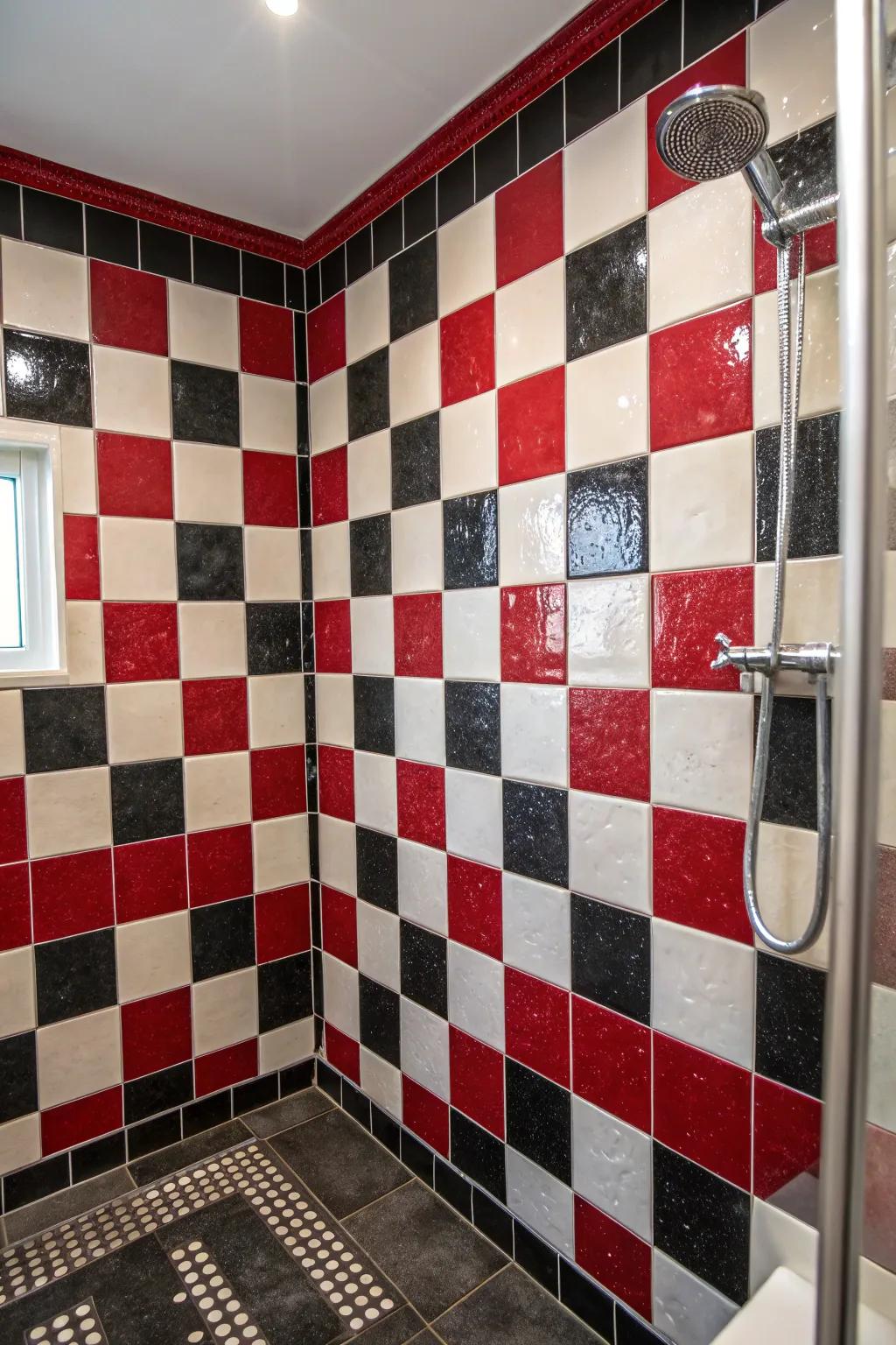 Checkerboard patterns blend traditional charm with contemporary blueprinting.