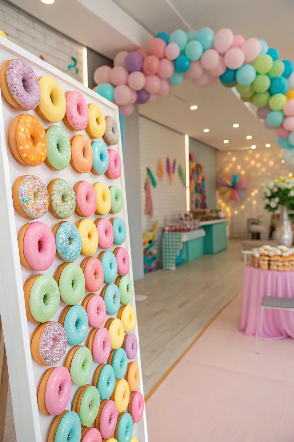 Enhance the gathering using an irresistible sweet treat partition.