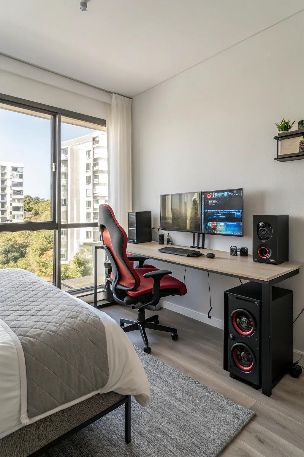 Technological components add both functionality and modern flair