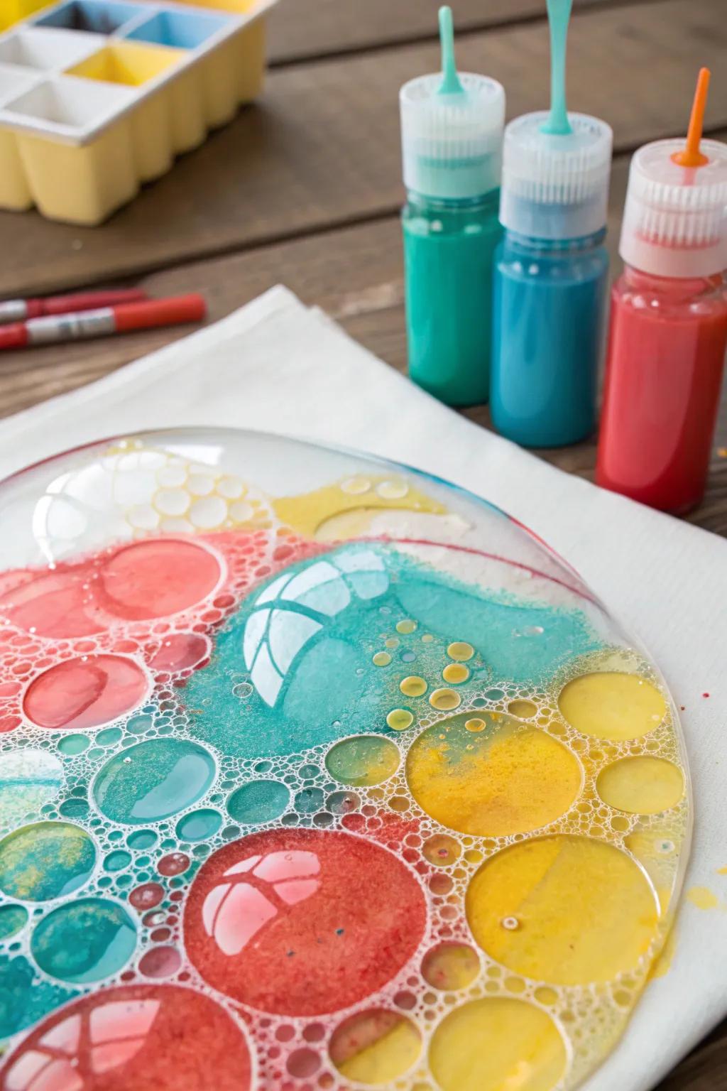 Explore the joy of foam art bubbles &ndash; where creativity and playfulness meet in a splash of vibrant colors!