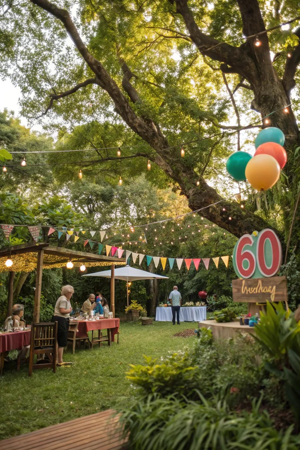 Embrace nature by setting up outdoors.