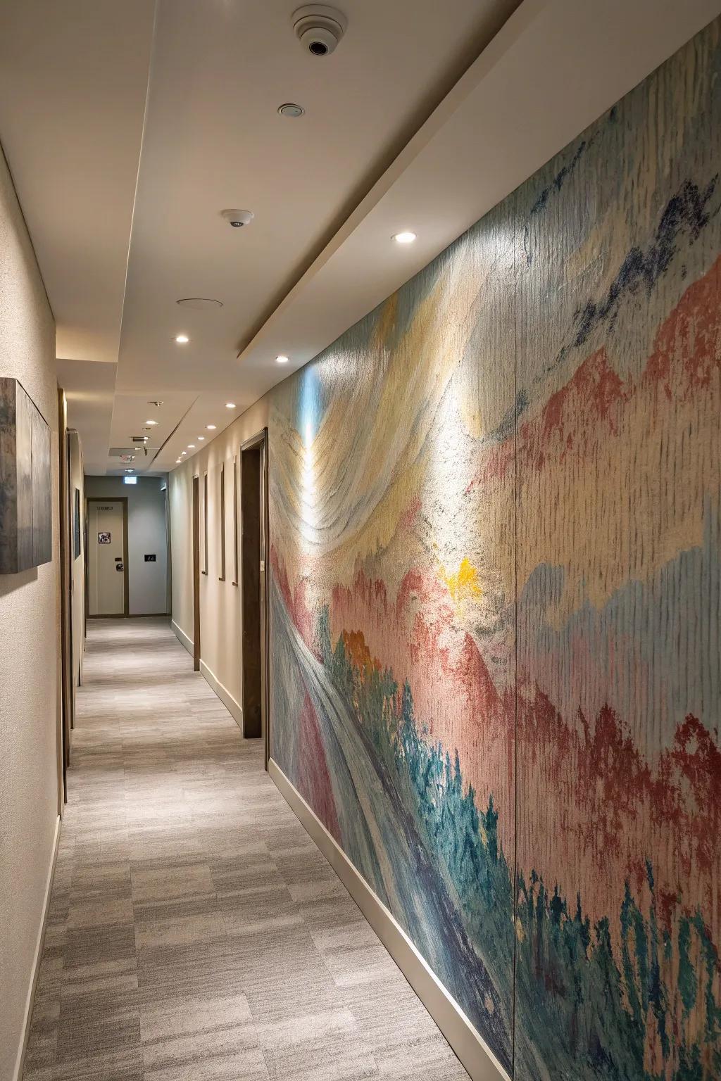 Textured impressions add depth and intrigue to any wall.