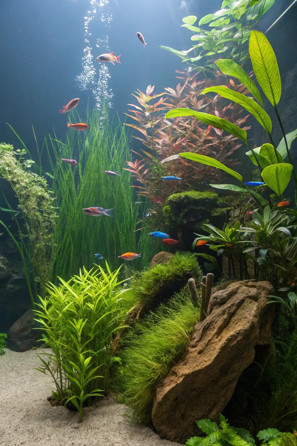 Stratified planting techniques beget enthralling sensations of depth.