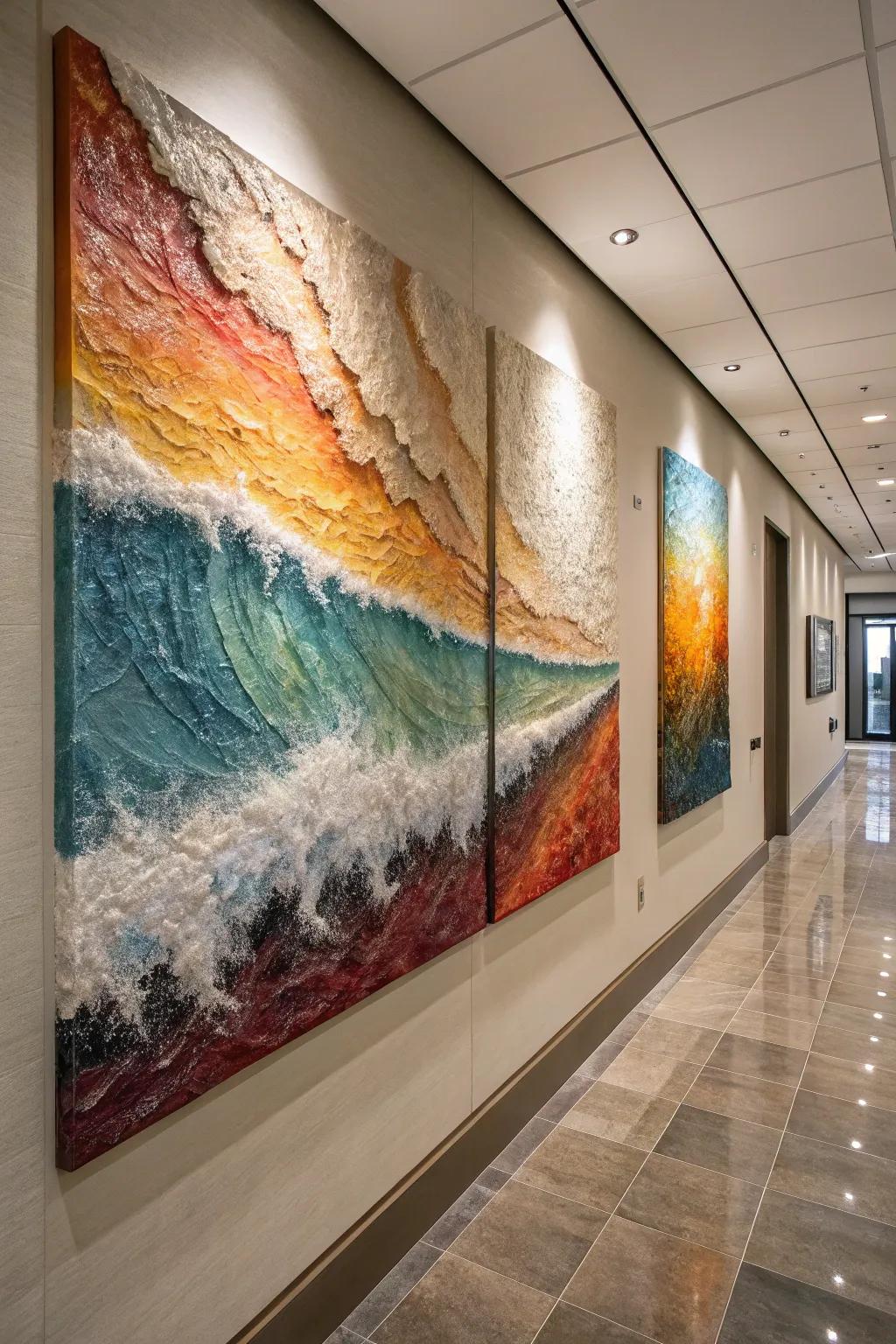 Abstract art with layers that add richness.