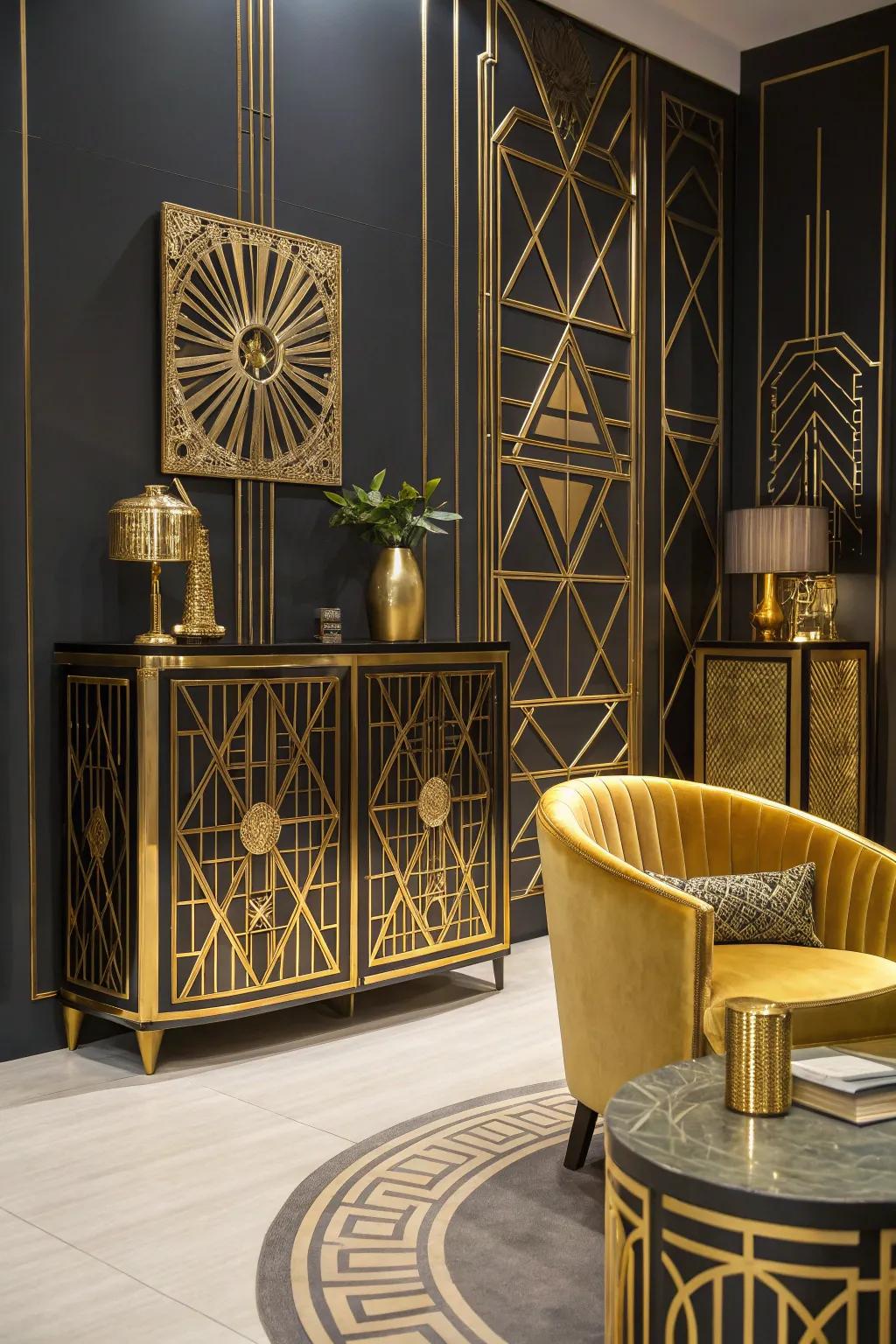 Metallic hints delivering a sensation of luxury and shine.