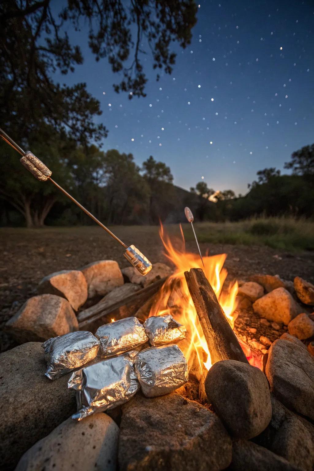 Cooking over the embers brings delightful tastes to life.