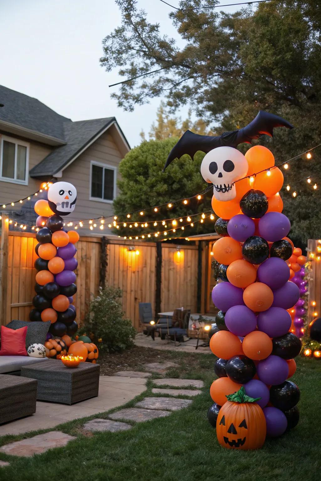 Aerostats convey a burst of hue and diversion to any Halloween celebration.