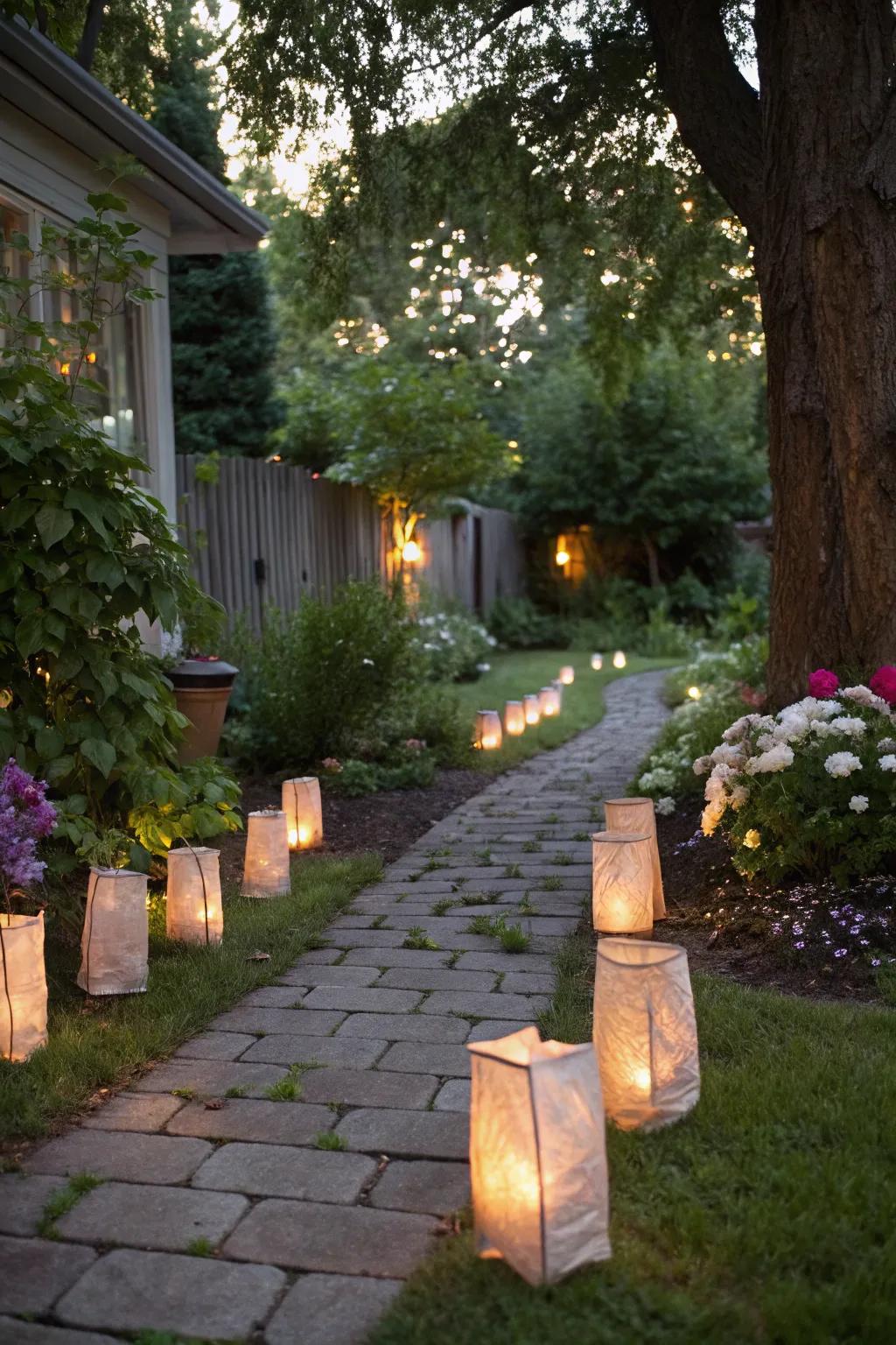 Paper bag lanterns offer a nostalgic and charming illumination solution.