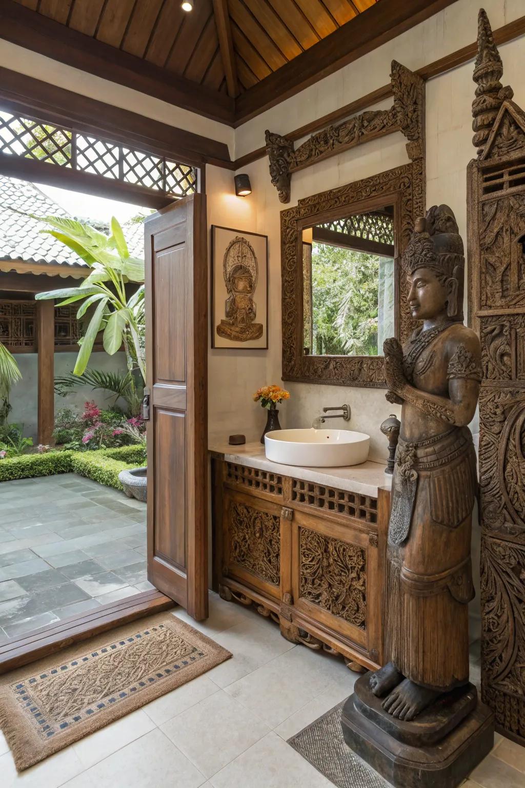 Ornamental touches infuse cultural sophistication and personality.