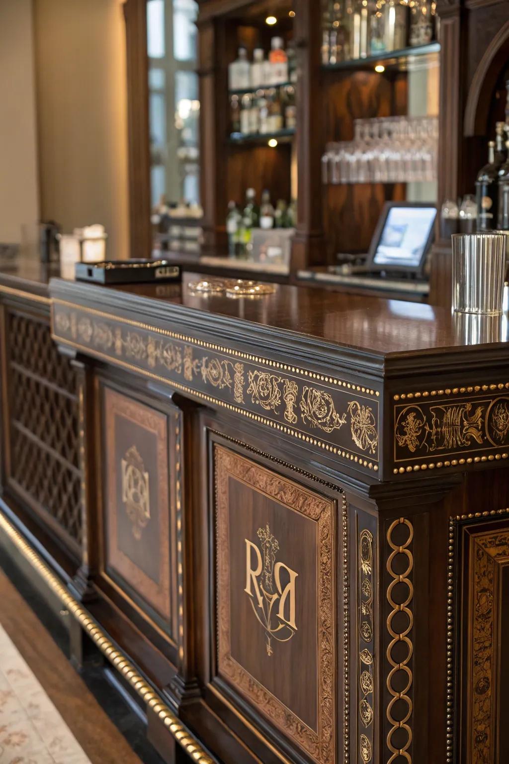 Incorporating a personal touch with inscribed details.