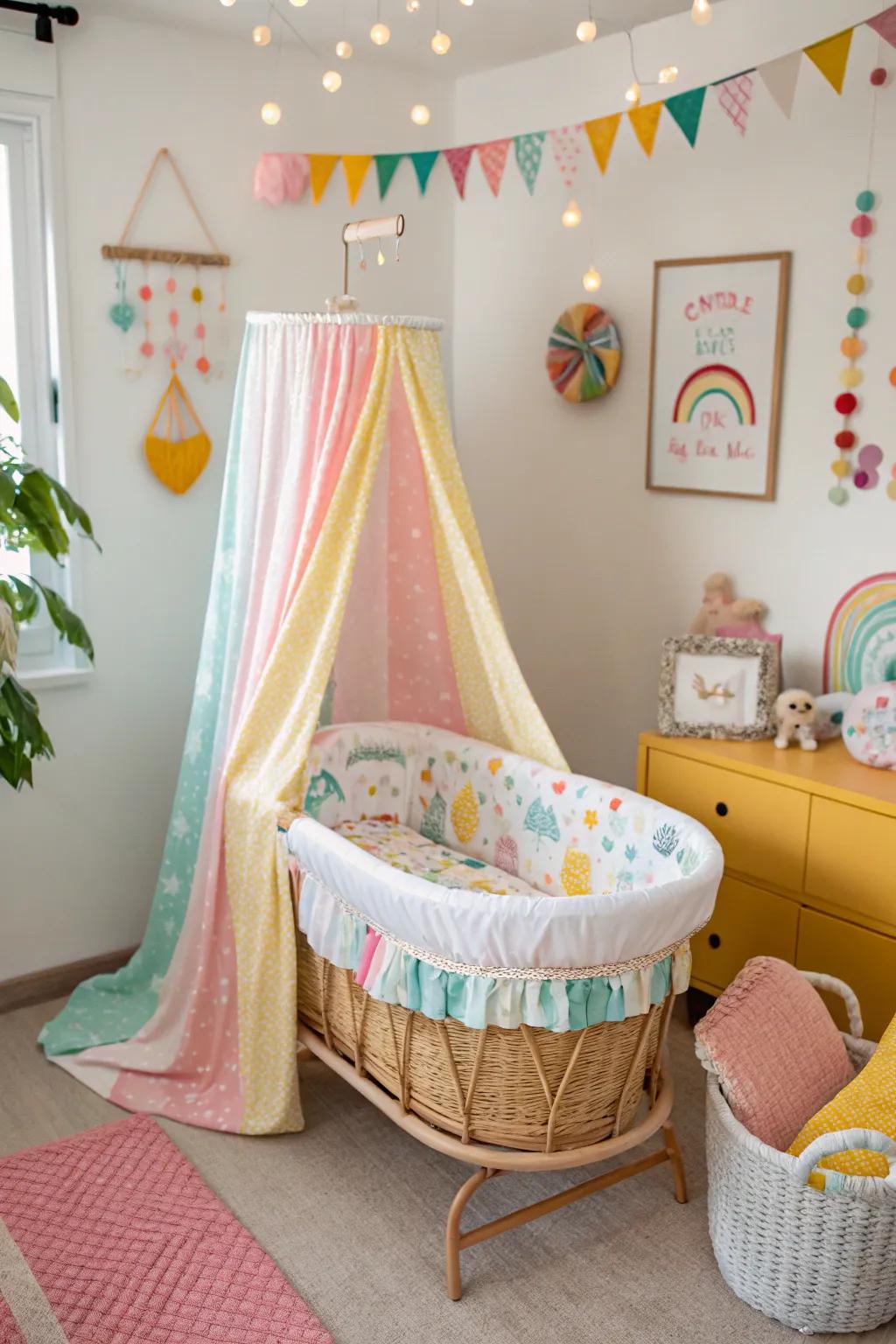 Revamp your nursery style utilizing adaptable bassinet covers.
