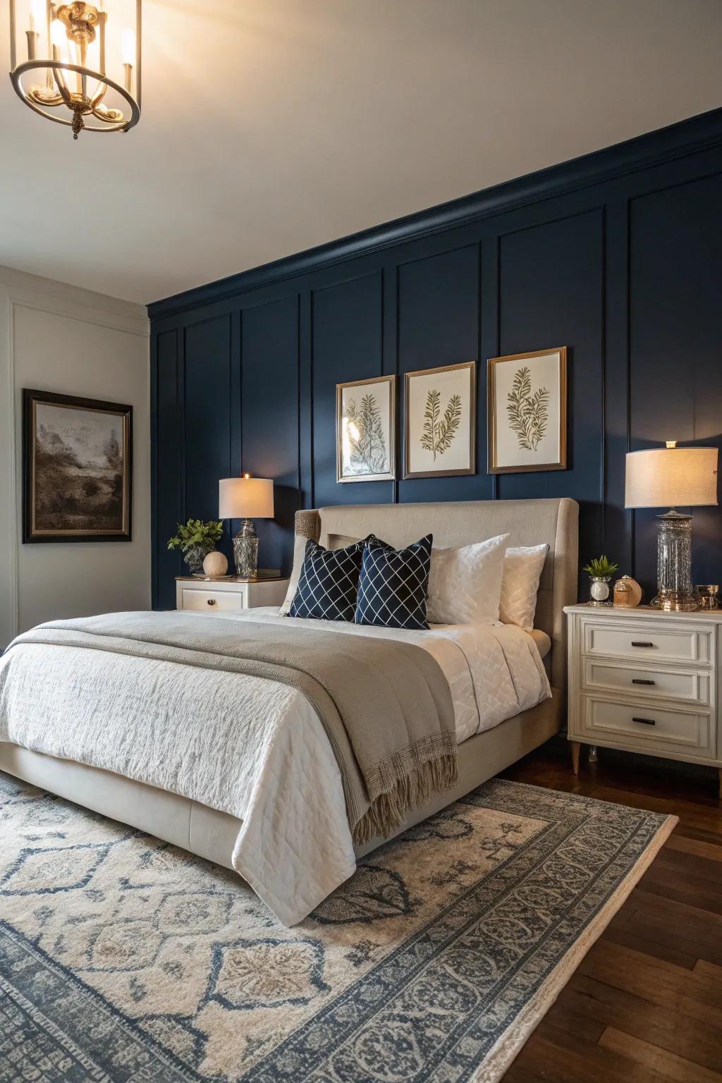 Make an impact with a striking feature wall.