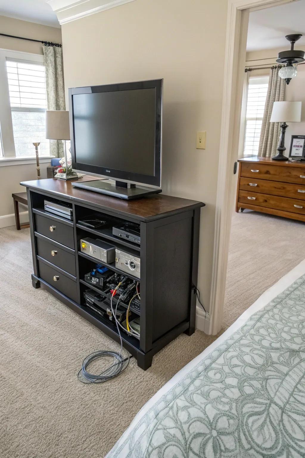 Cord management keeps your space clutter-free.