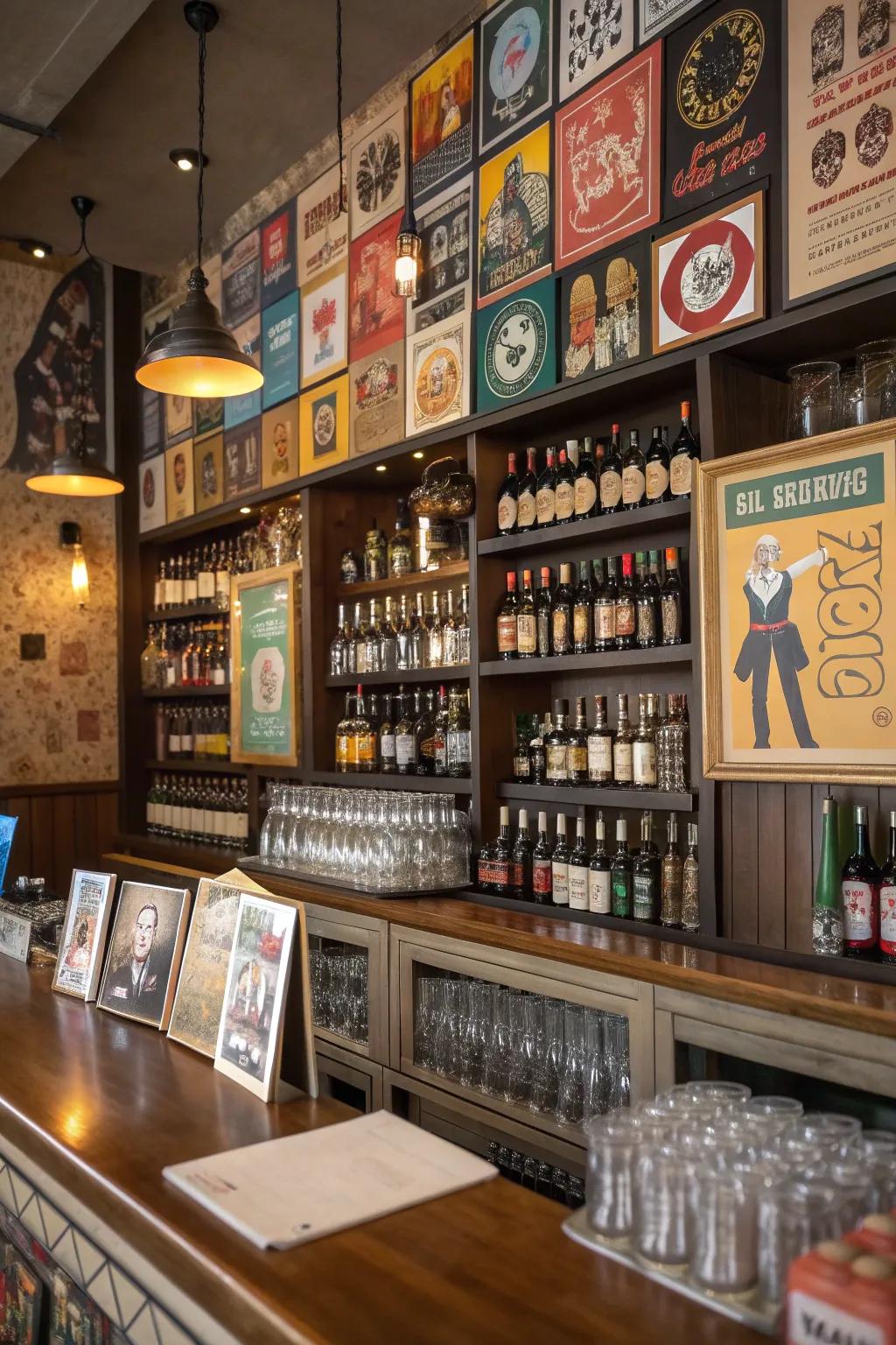 Artisanal brew signs celebrate diverse brew kinds.