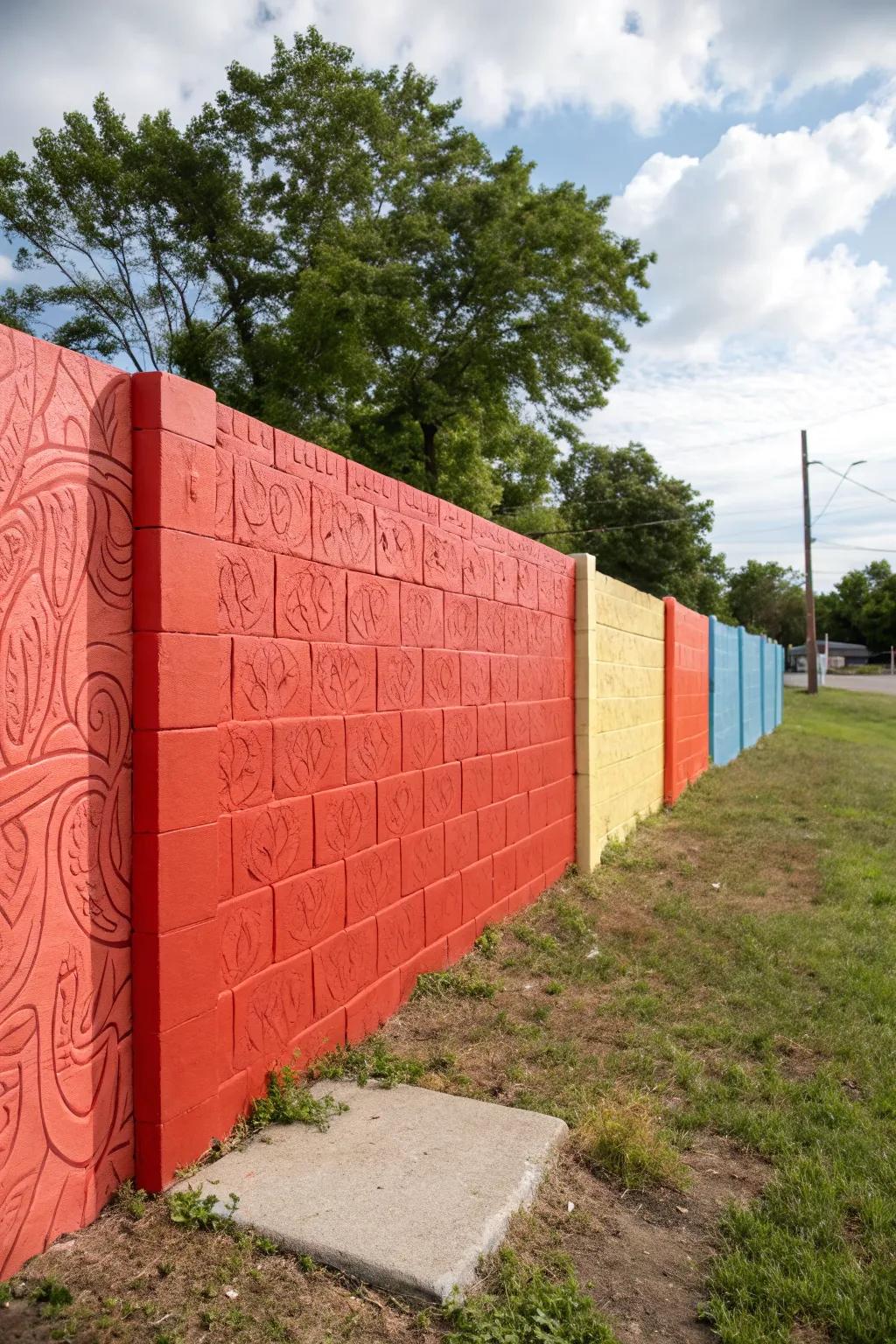 Create a statement using vivid hues.