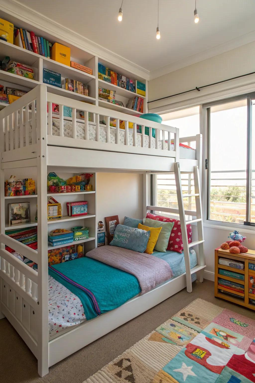 Safety is essential in a shared area with a sleeping tower.