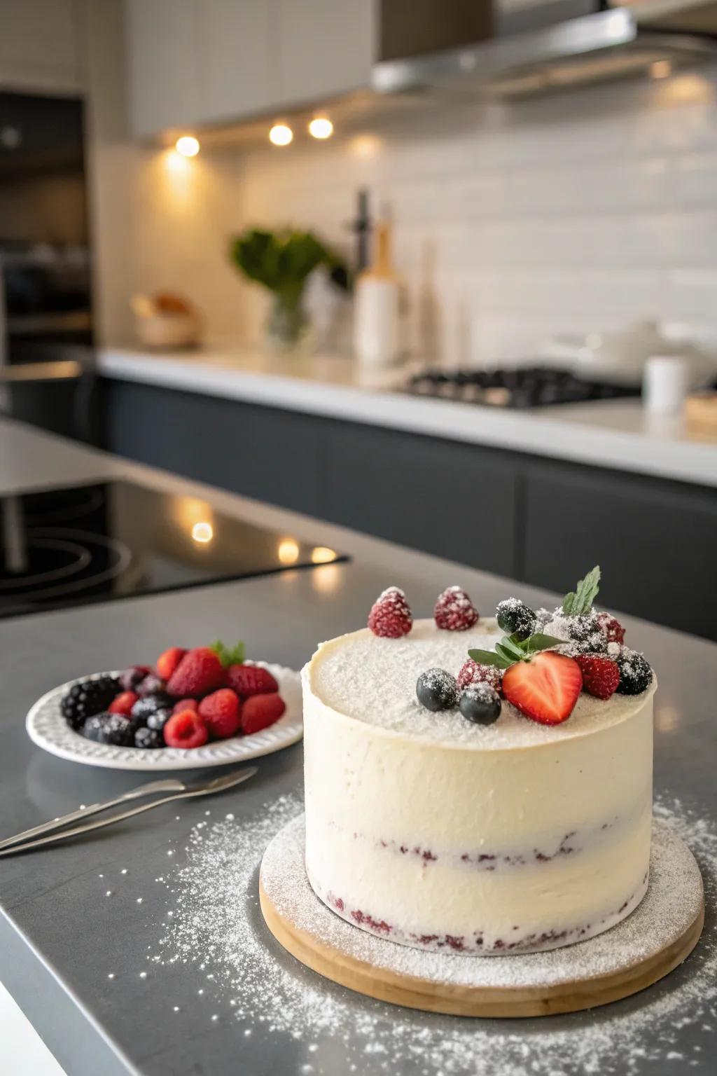 Understated beauty with a simple buttercream texture
