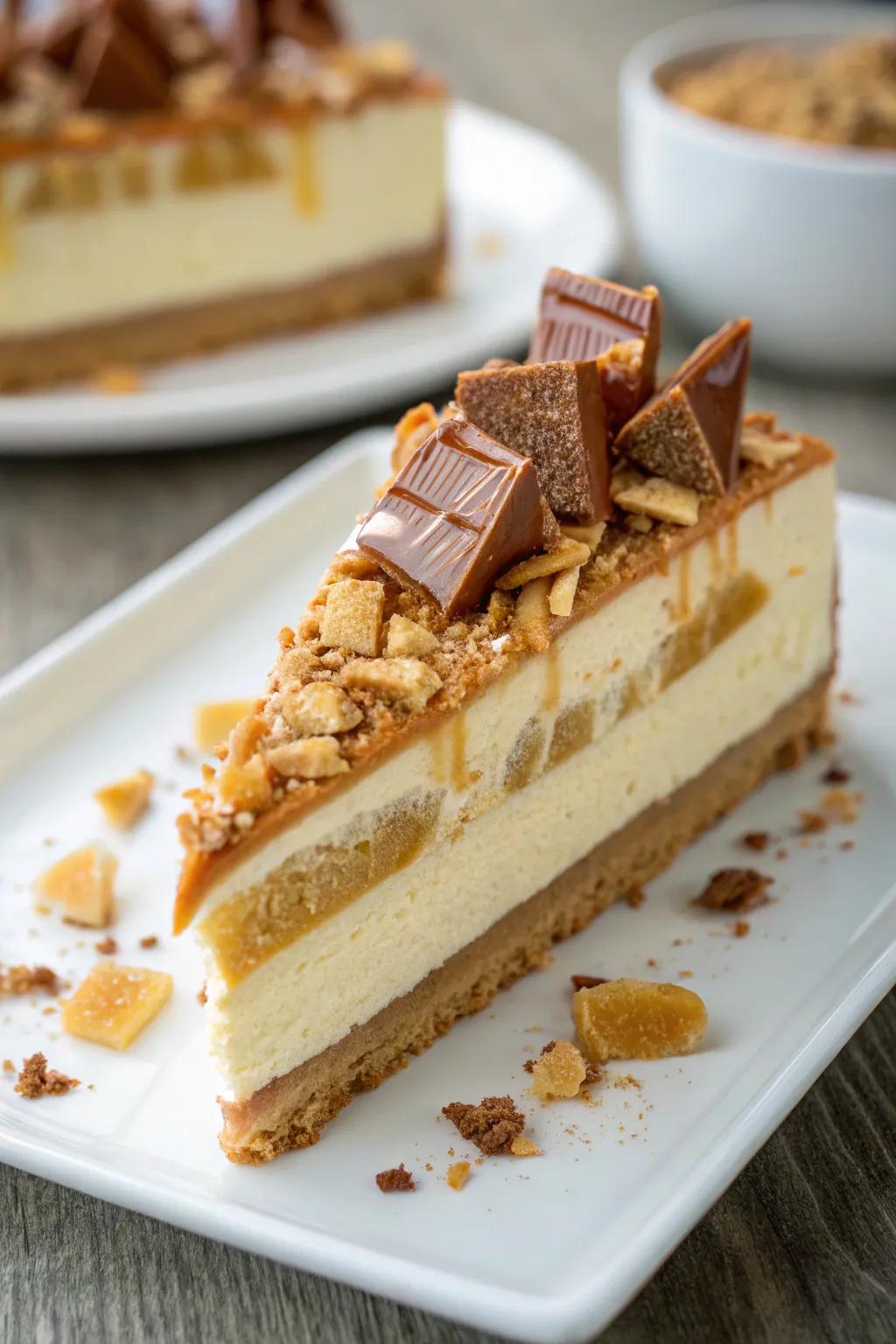 Mixing textures gives both looks and tastes of your dessert a boost.