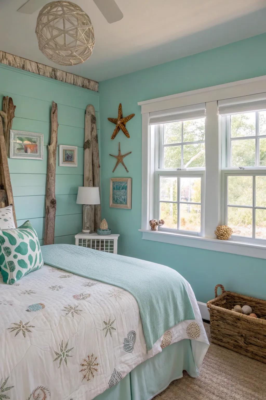 Teal tones can construct that invigorating and soothing slumber space.