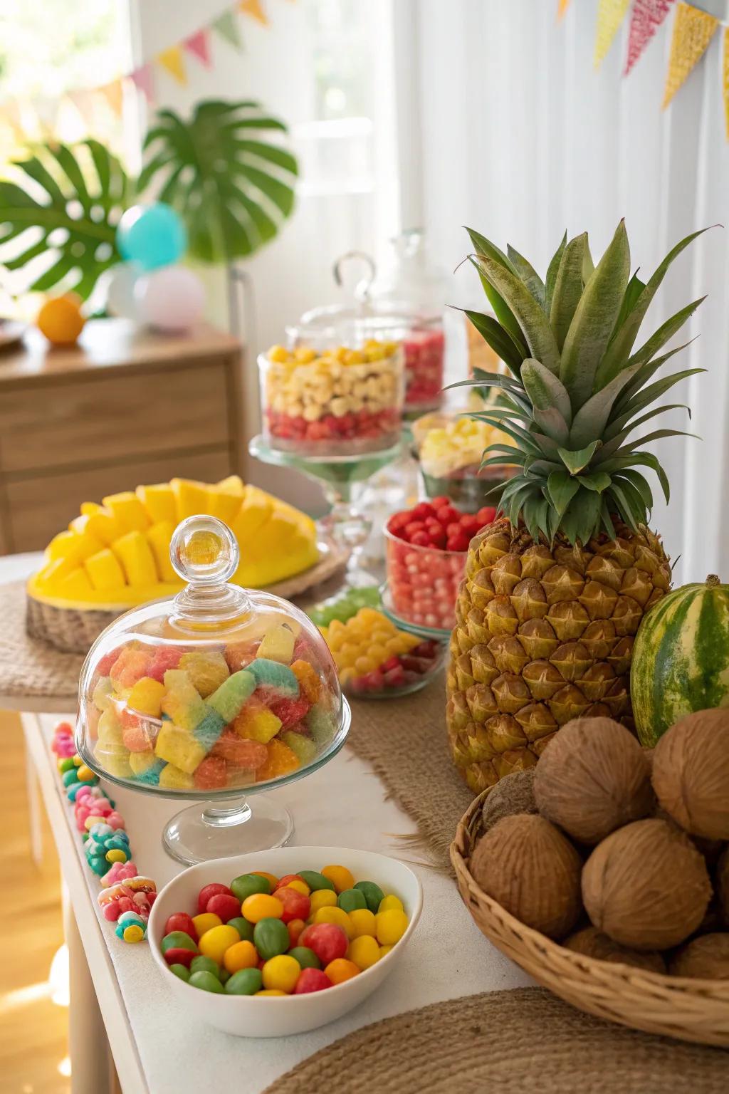 A sweets showcase that delivers the tropics to your surrounding.