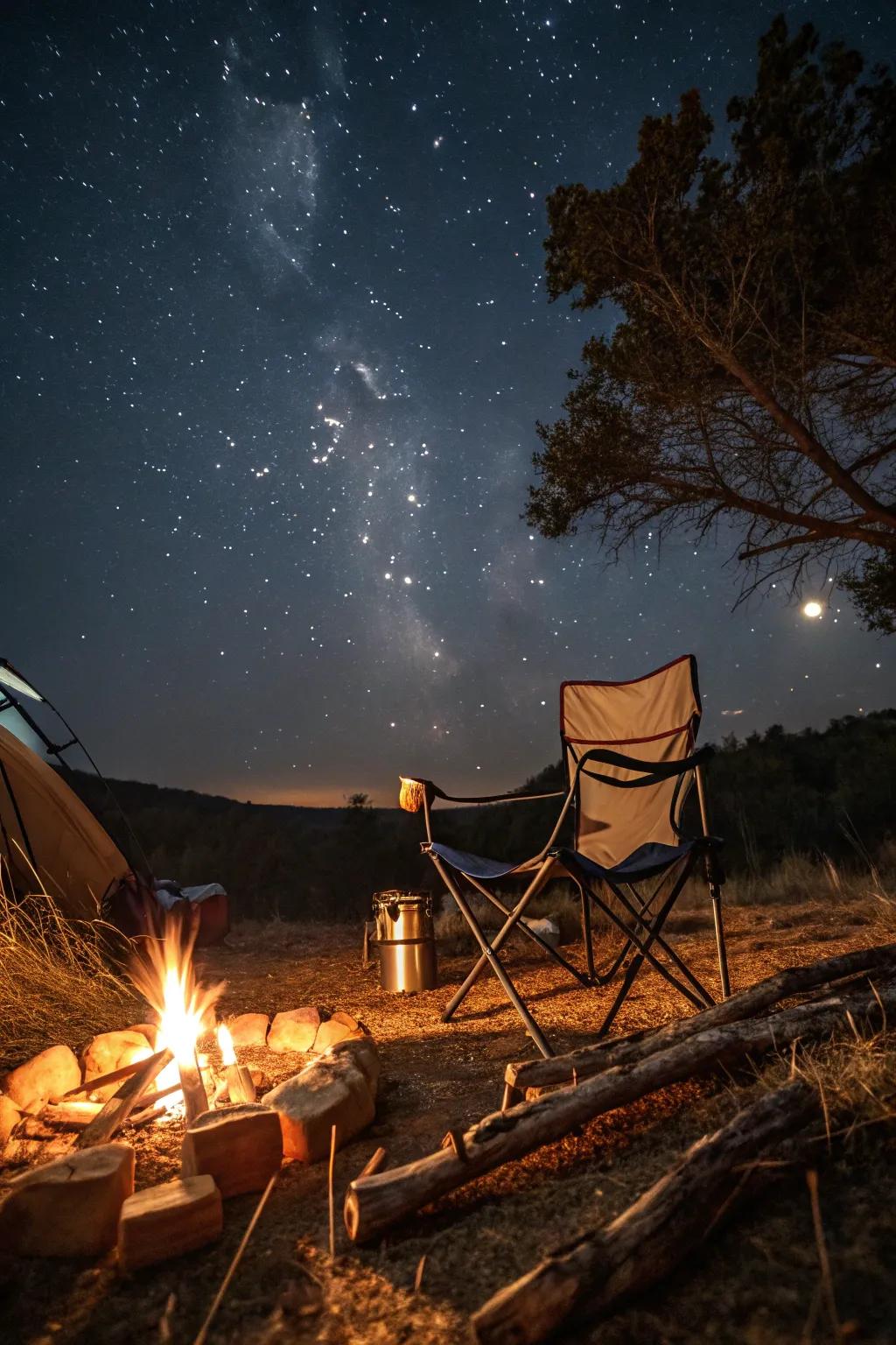 Relax in style with comfortable camp seating.
