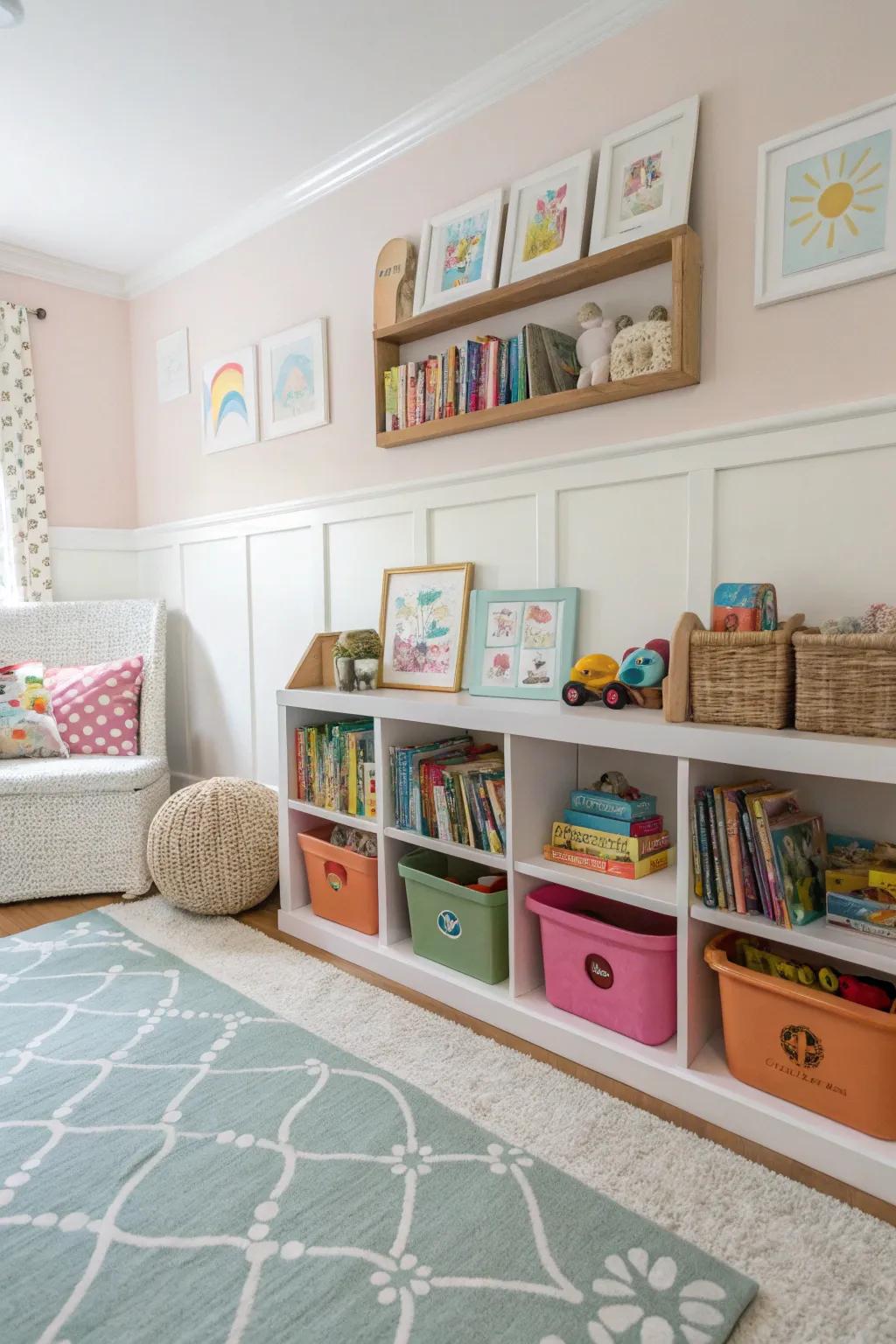 A blend of enjoyment and practicality intended for youthful rooms.
