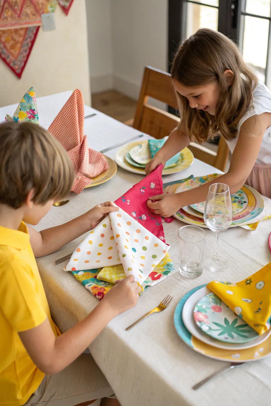 Morph table arrangement into a creative duty.