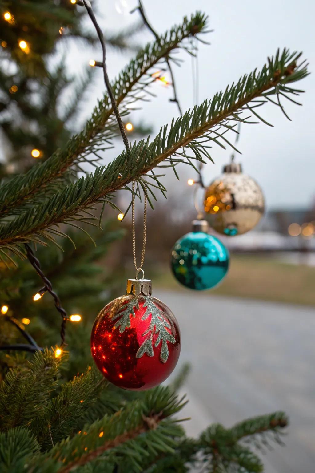 Unprocessed accents infuse a countryside charm into your festive decoration scheme.