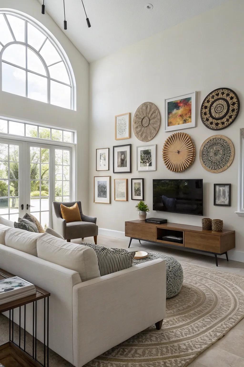 Enhance your decor through encased artwork.
