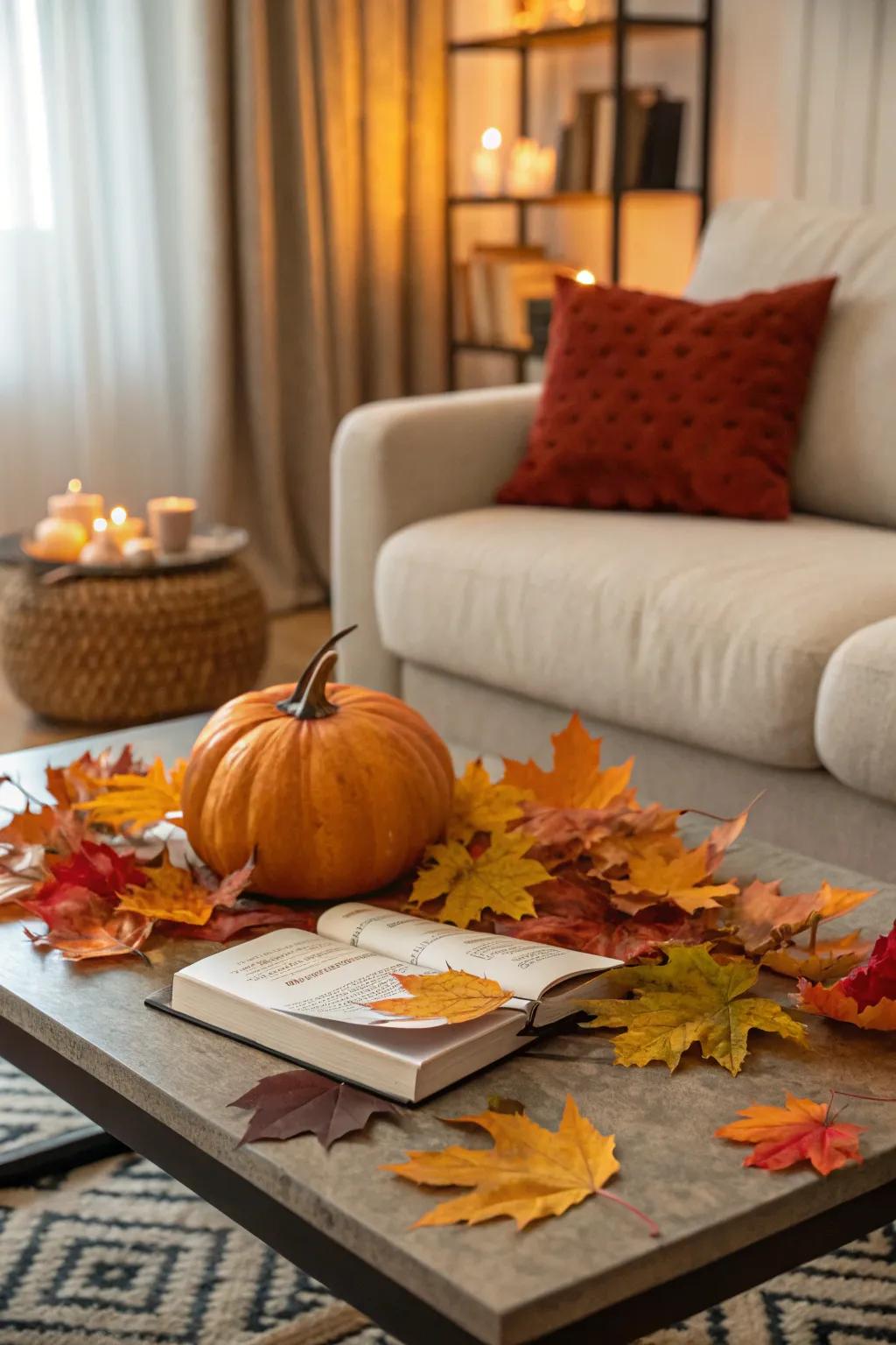 Seasonal items keep your coffee table style vibrant and relevant to the time of year.