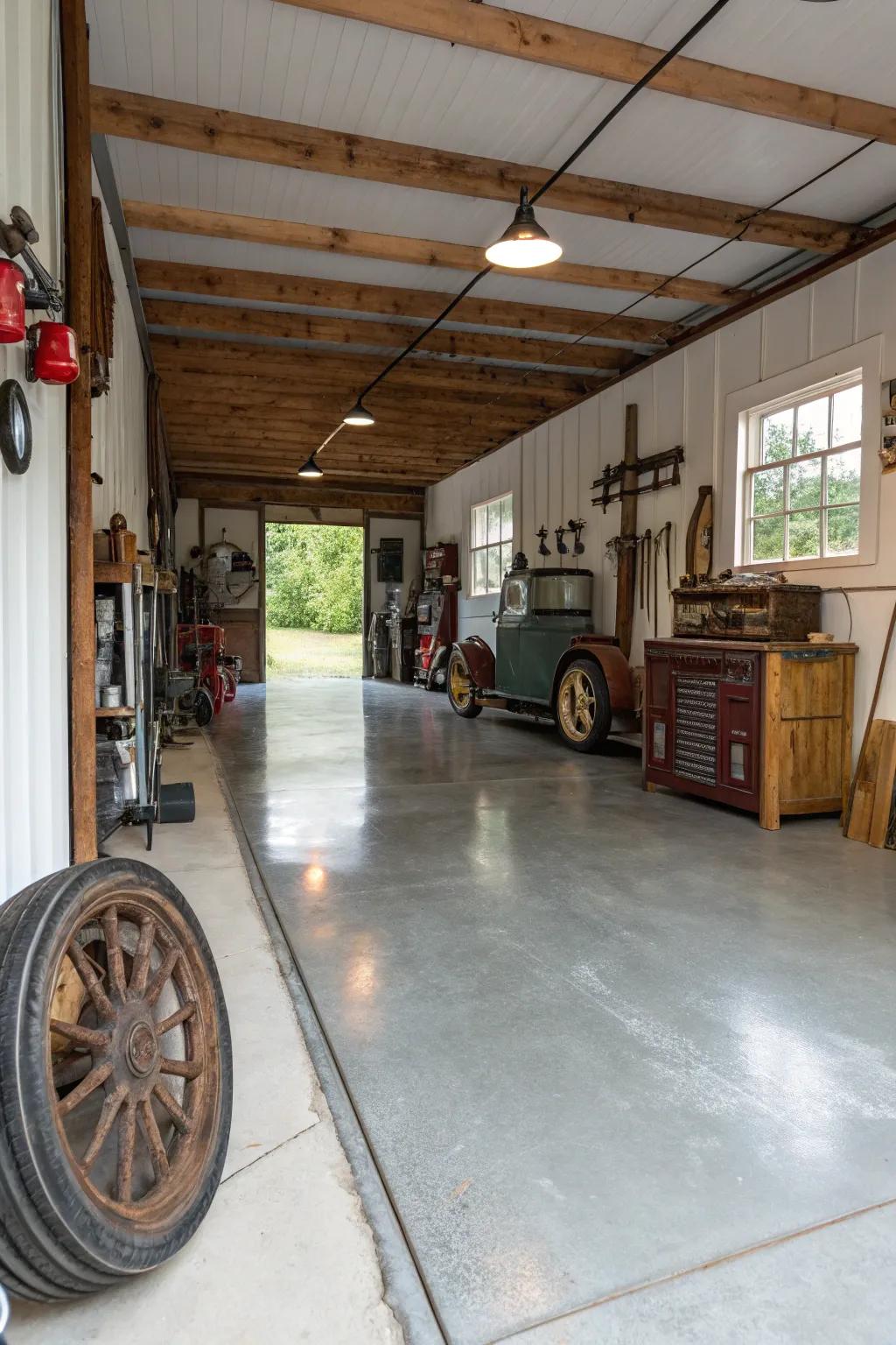 Concrete resurfacing imparts an unrefined, industrial charm.