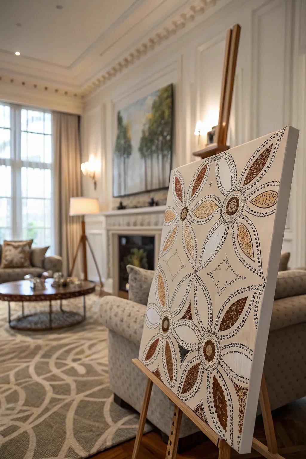 Stipples and lines craft a visually striking impression through their simplicity and polish.