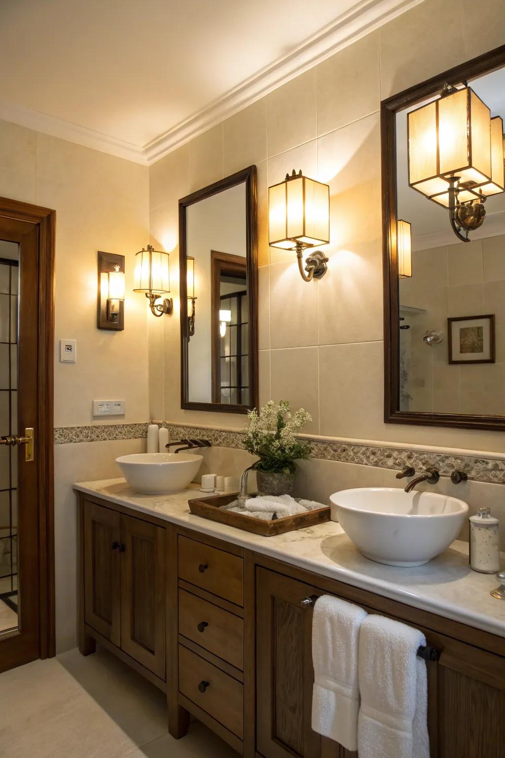 Gentle illumination creating a snug atmosphere