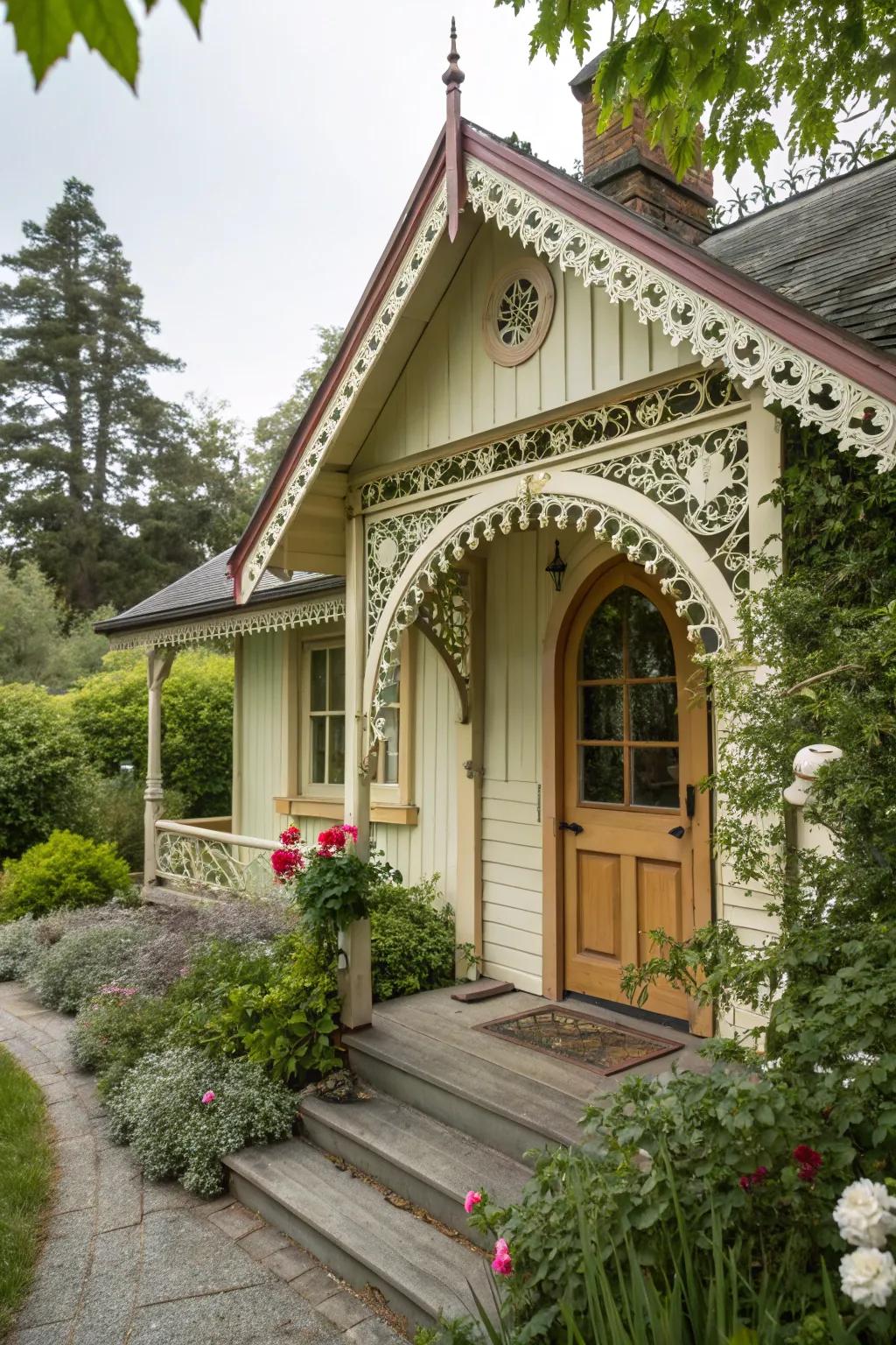 Distinct architectural details infuse personality into a cottage facade.
