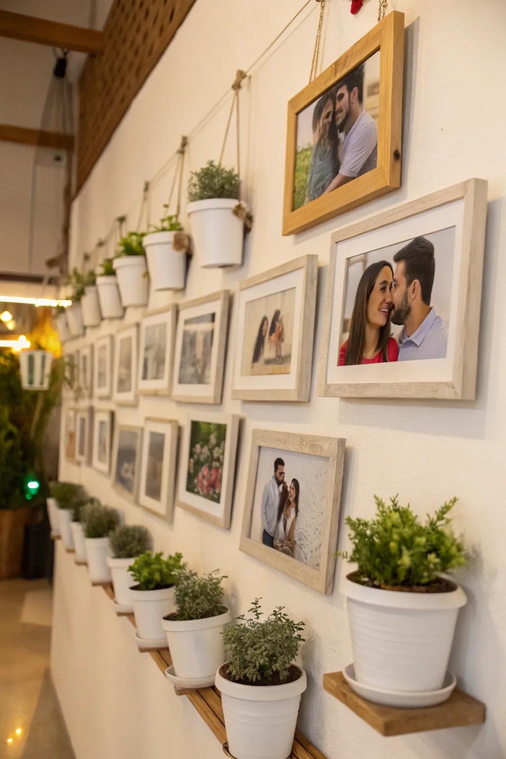 Accents inspired by the outdoors inspire vitality into any image showcase.