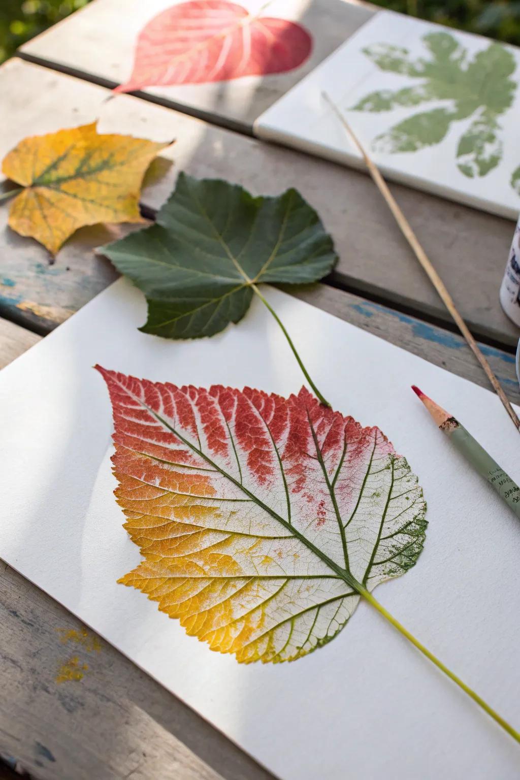 Embrace nature's palette using periodic foliage imprints&mdash;where simplicity meets radiant creativity.