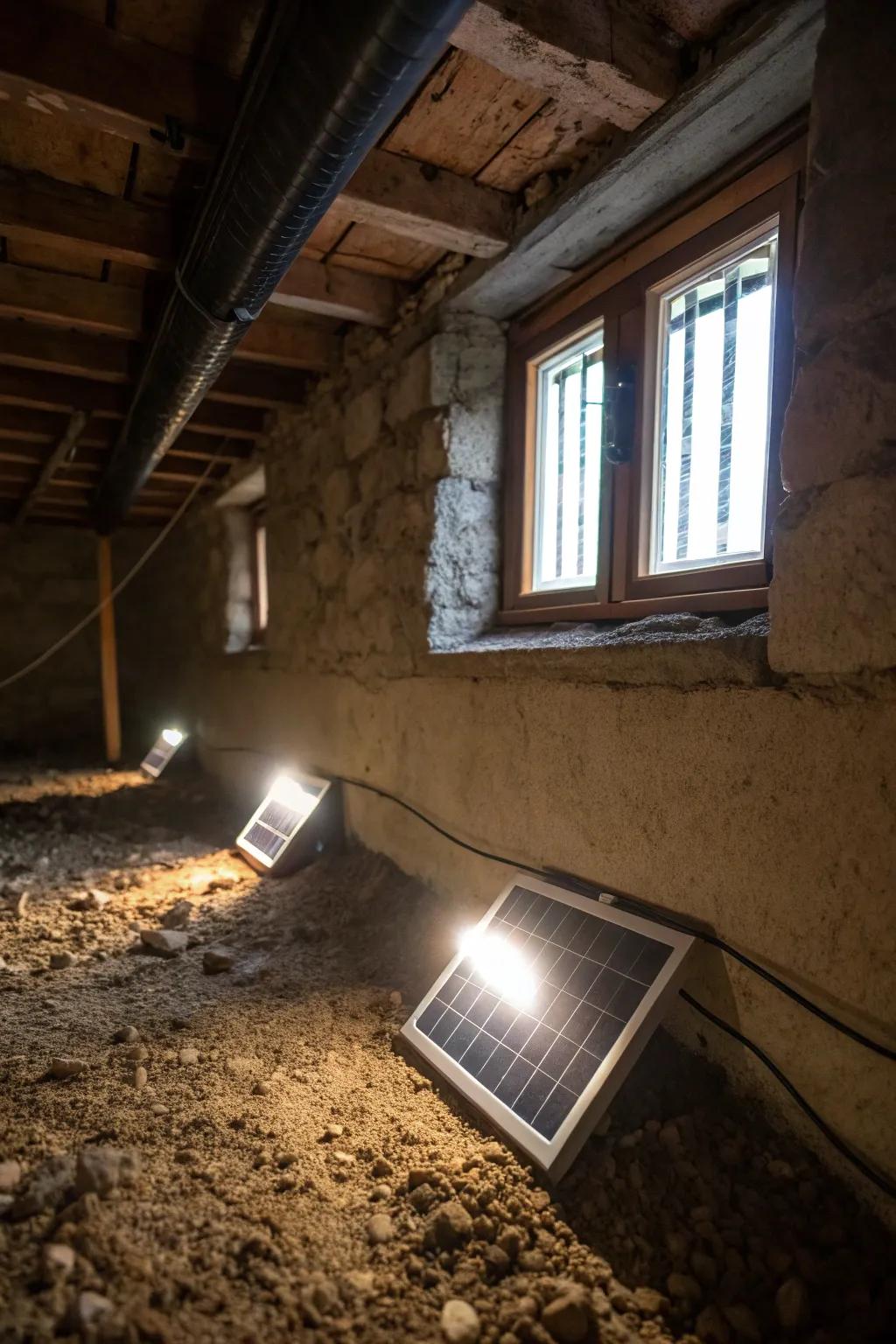 Go green with solar-fueled lighting options.