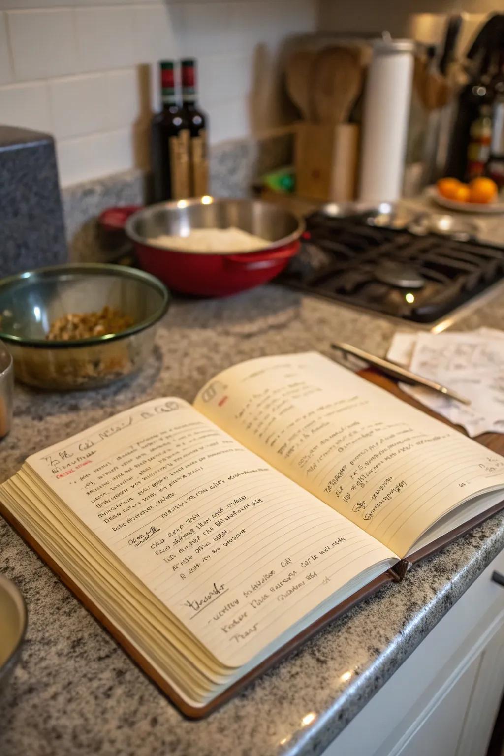 A bespoke recipe compendium represents a delectable means of preserving family traditions.