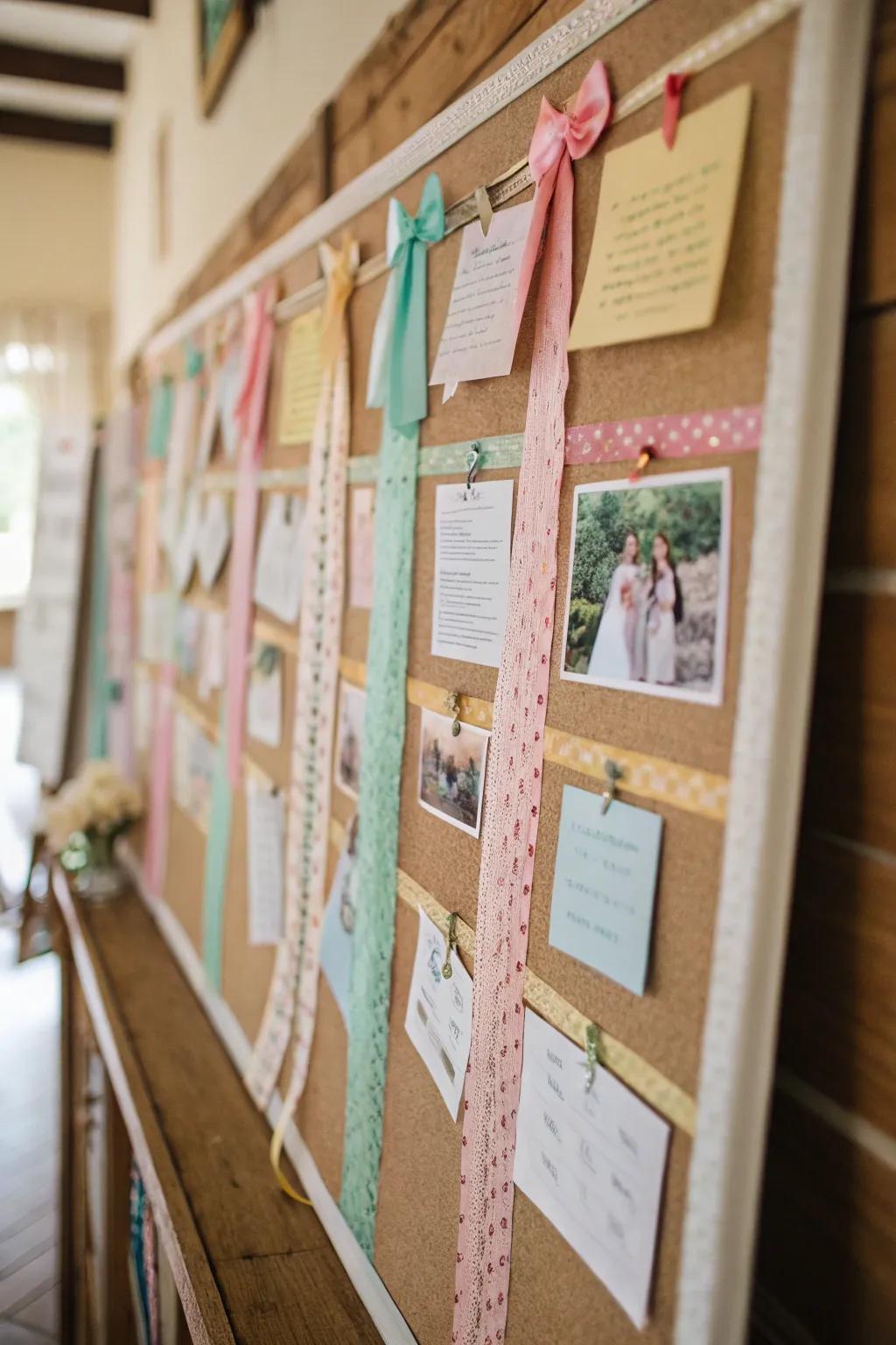 Fabric strip borders introduce a classic allure to any area.
