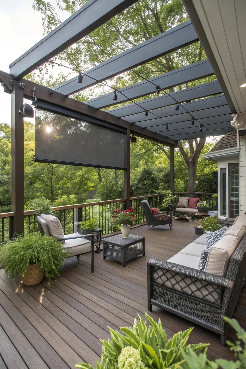 Pergolas add design and versatility to your patio.