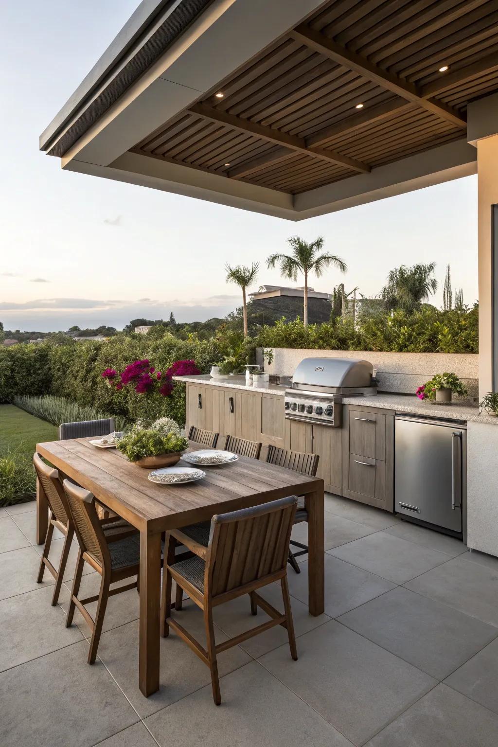 An appealing outdoor festivity space for memorable parties.
