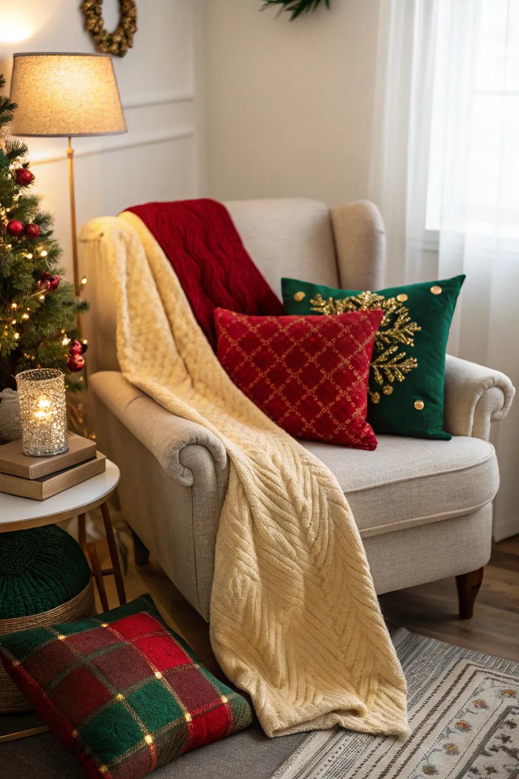 Fashion a relaxing setting via a snug corner.