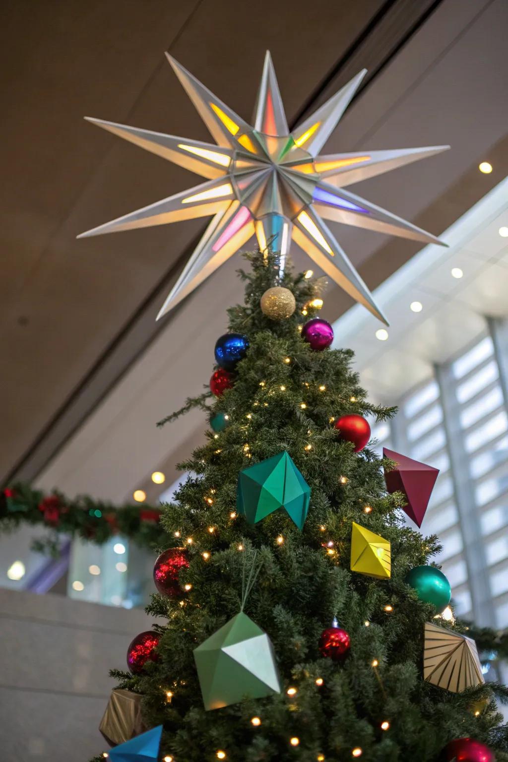 Bursting star patterns offer a contemporary and elegant look.