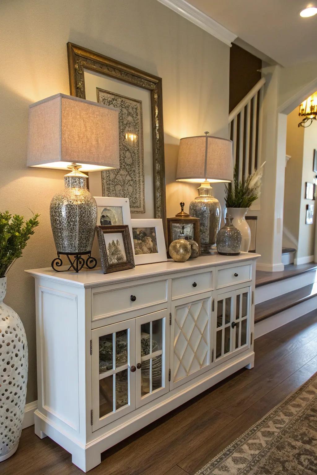 Side tables offer storage and style in one.